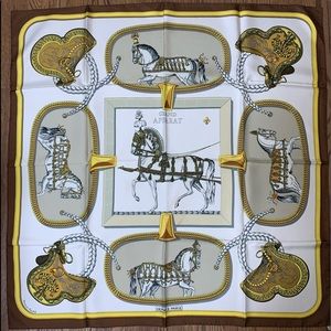 Hermès Vintage “Grand Apparat” 100% Silk Scarf